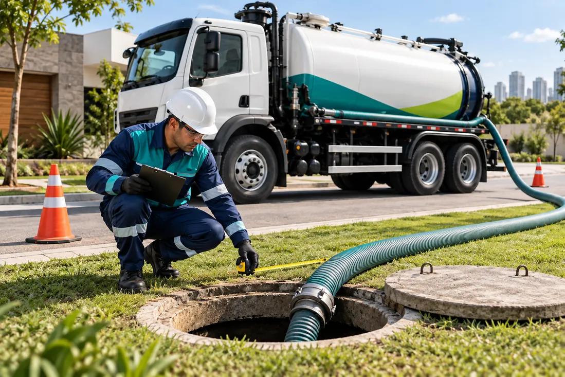 Técnico avaliando o acesso